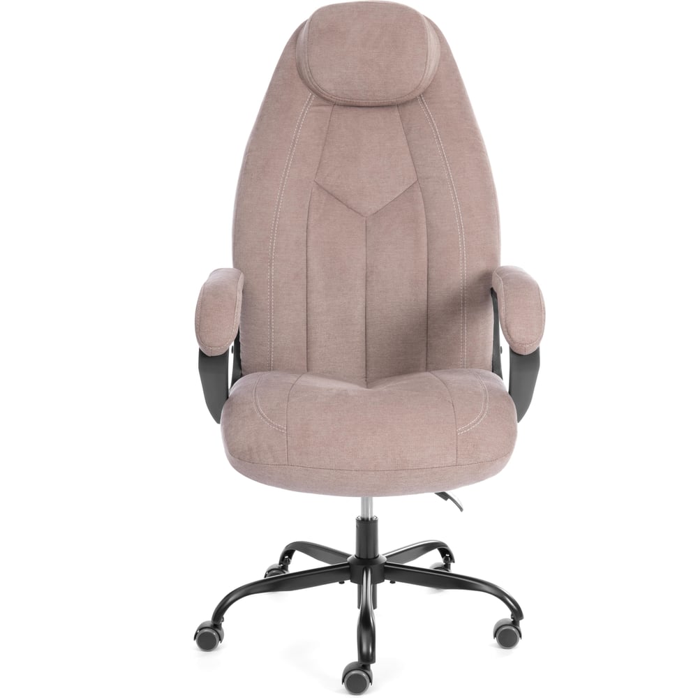 Изображение товара Офисное кресло TetChair Boss metalBL ткань светло-коричневое современное комфортное