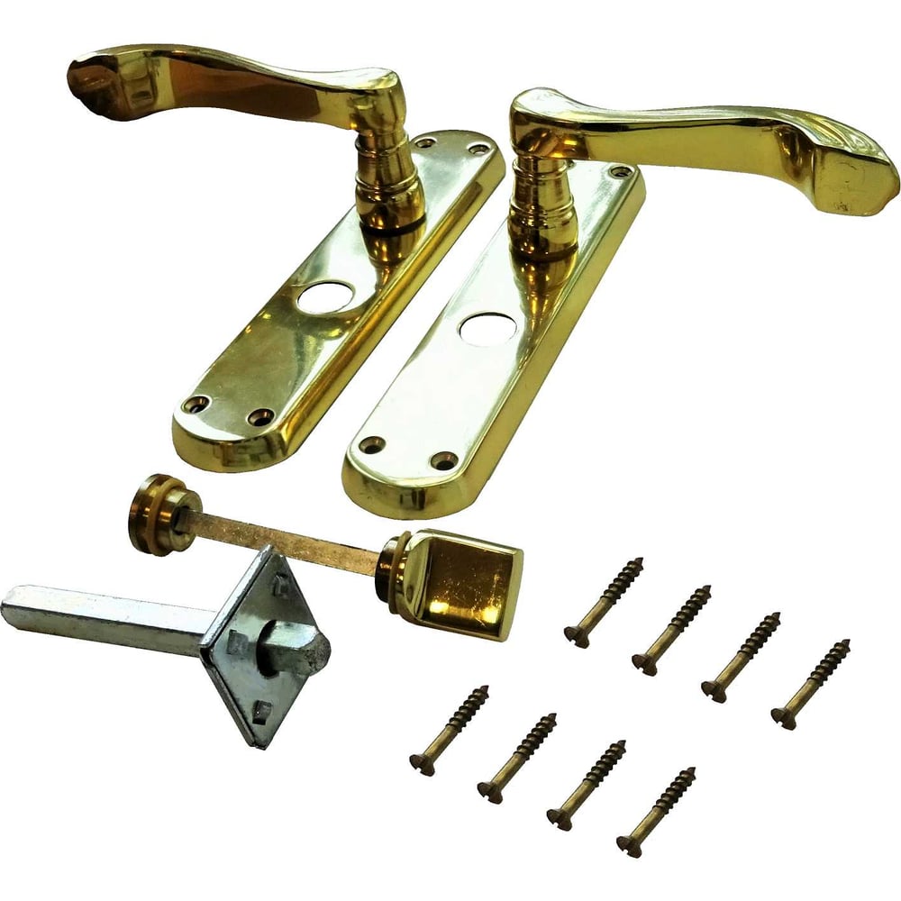 Изображение товара Дверные ручки на планке Левша 1150М под фиксатор FioreBronzo латунь золото