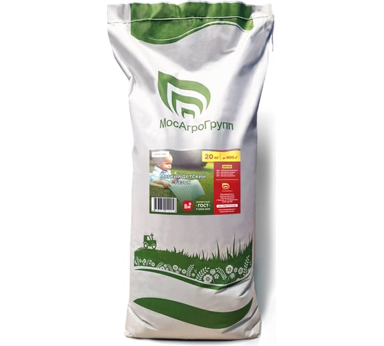 Изображение товара Семена МосАгроГрупп детский газон Мягкий 20 кг ВИ200009