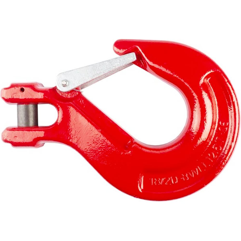 Изображение товара Крюк с вилочным креплением и защелкой UVE 10 мм 8 класс 3,15 тонны