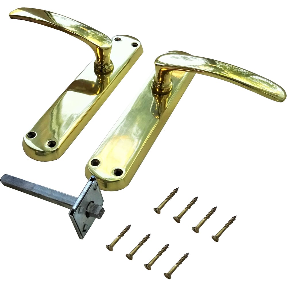 Изображение товара Дверные ручки на планке Левша 1170М FioreBronzo латунь золото