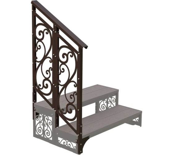 Изображение товара Перила АрсеналЪ модуль 2 ступени для крыльца модели Классика ARSENAL AVANT AR18G8328H9-08