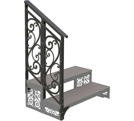 Изображение товара Перила АрсеналЪ модуль 2 ступени для крыльца модели Классика ARSENAL AVANT AR18G8327O9-08