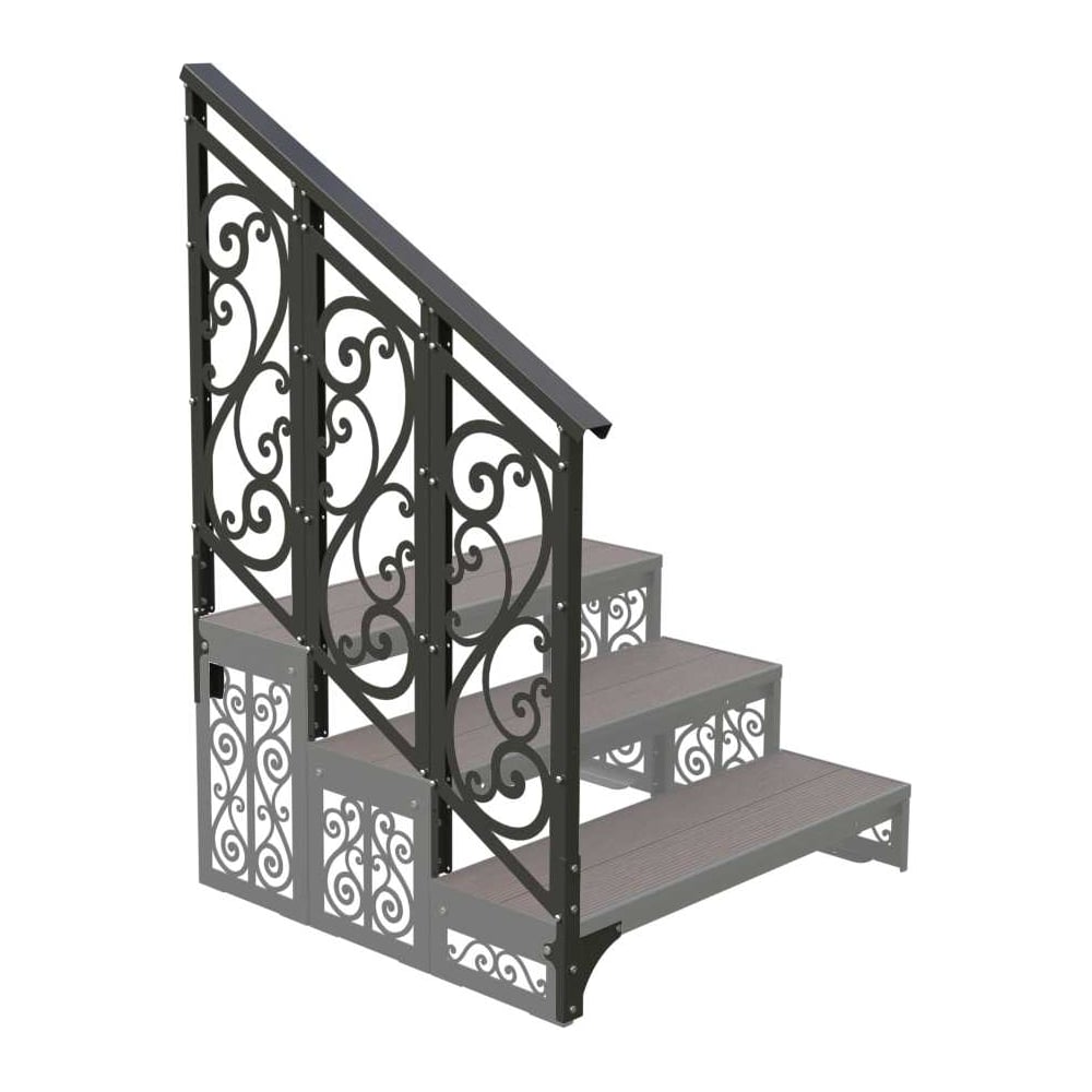 Изображение товара Перила модуль 3 ступени для крыльца АрсеналЪ Классика