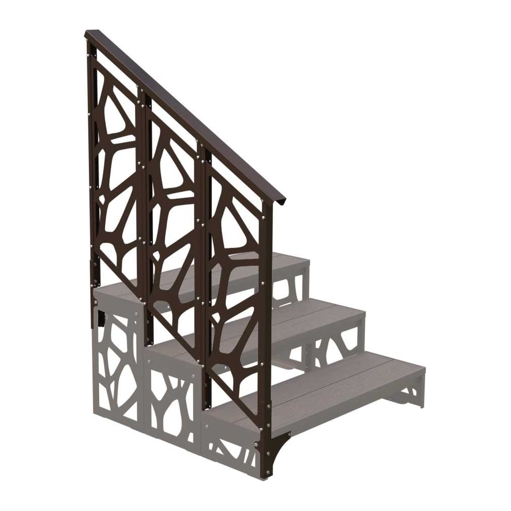 Изображение товара Перила АрсеналЪ модуль 3 ступени для крыльца модели Лофт AR18G8438H9-09