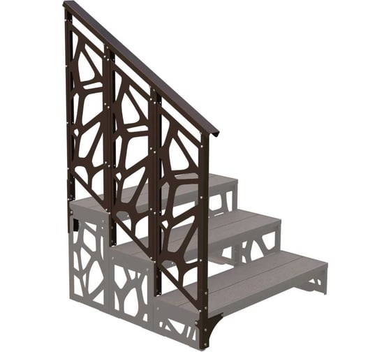 Изображение товара Перила АрсеналЪ модуль 3 ступени для крыльца модели Лофт ARSENAL AVANT AR18G8438H9-09