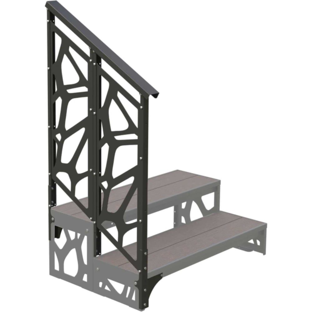 Изображение товара Перила АрсеналЪ модуль 2 ступени для крыльца Стиль Лофт AR18G8427O9-09