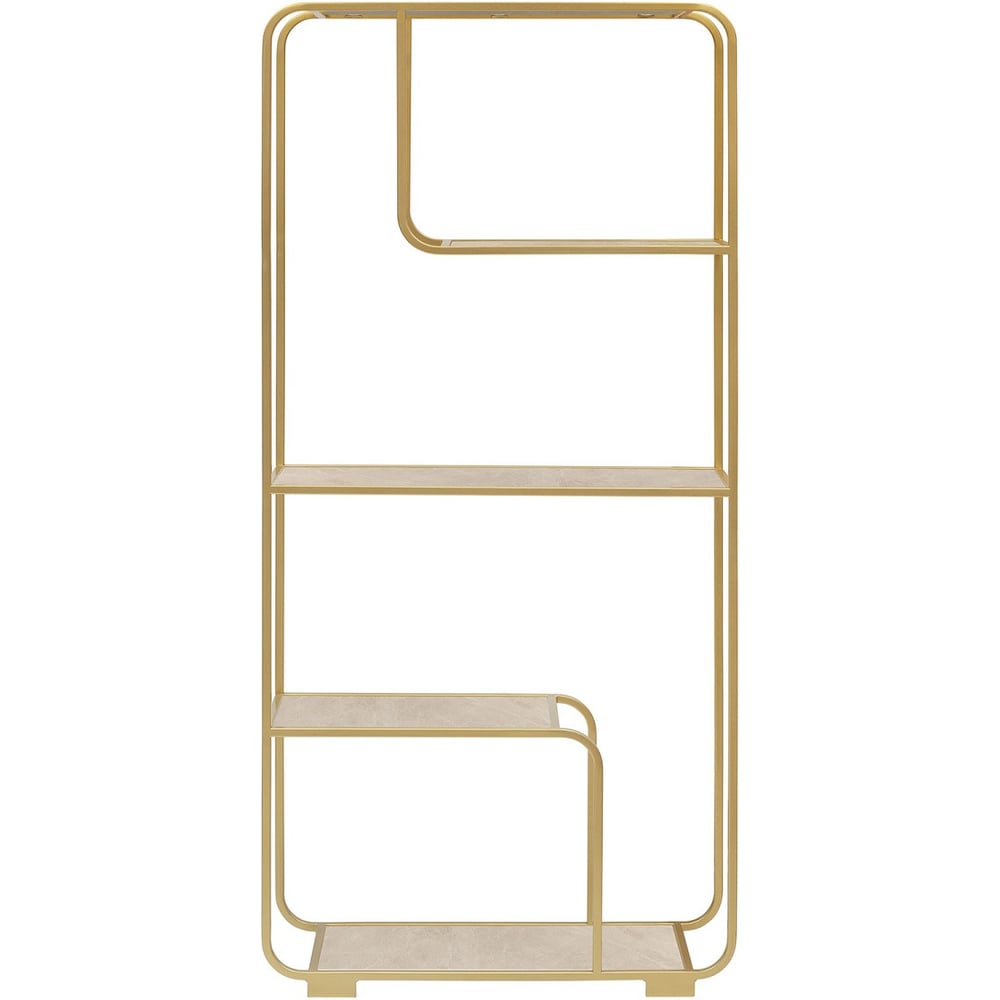 Изображение товара Стеллаж GreenWeen SIENA с золотым каркасом и керамическими полками