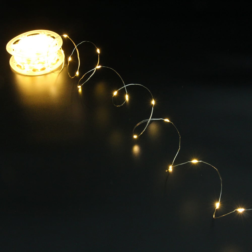 Изображение товара Гирлянда для дома Серпантин НИТЬ Роса 100 м 1000 LED 8 режимов теплы белый