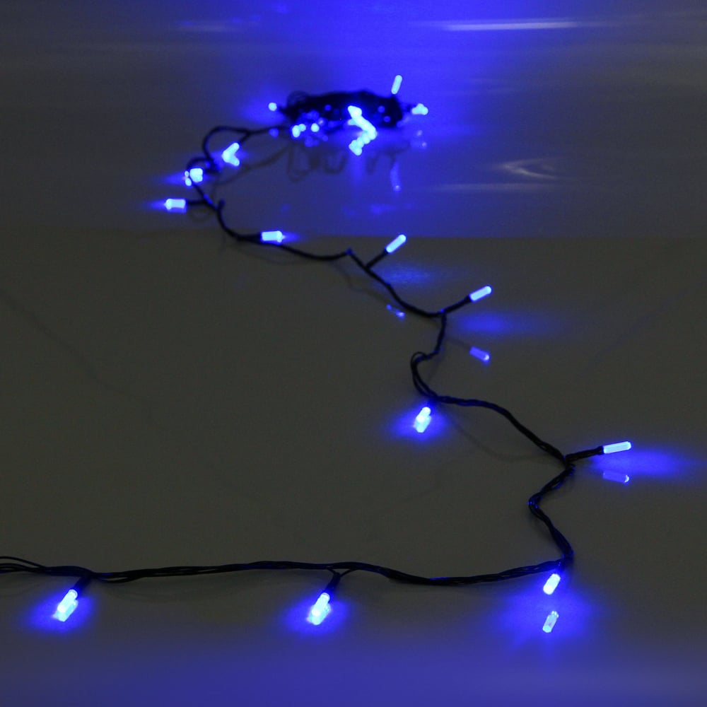 Изображение товара Гирлянда для дома Серпантин Кристаллы 16 м 180 LED синие 8 режимов IP-40