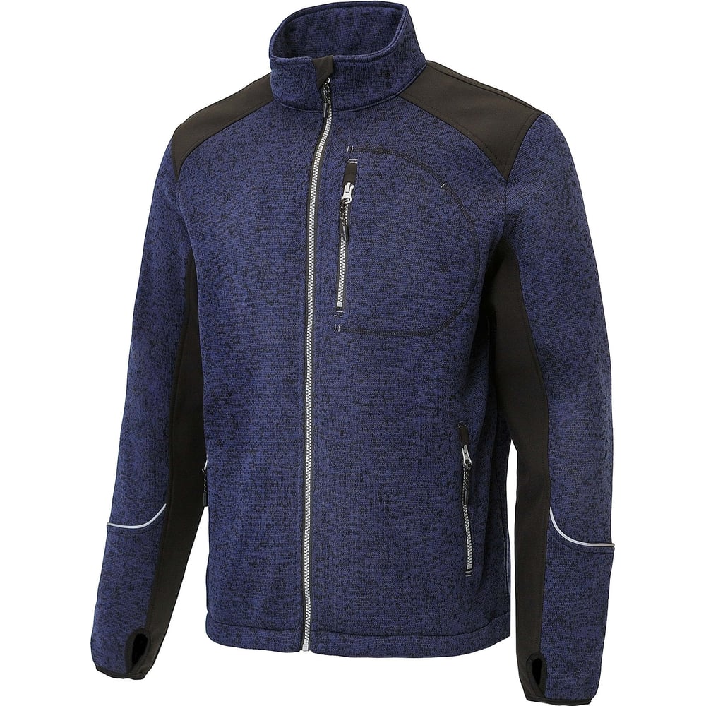 Изображение товара Джемпер UNIONWORKWEAR мужской с карманами и застежкой молния темно-синий черный 60-62