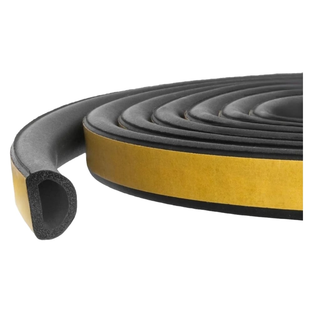 Изображение товара Уплотнитель KOMFORT самоклеящийся для окон и дверей D 12*10 мм 40м