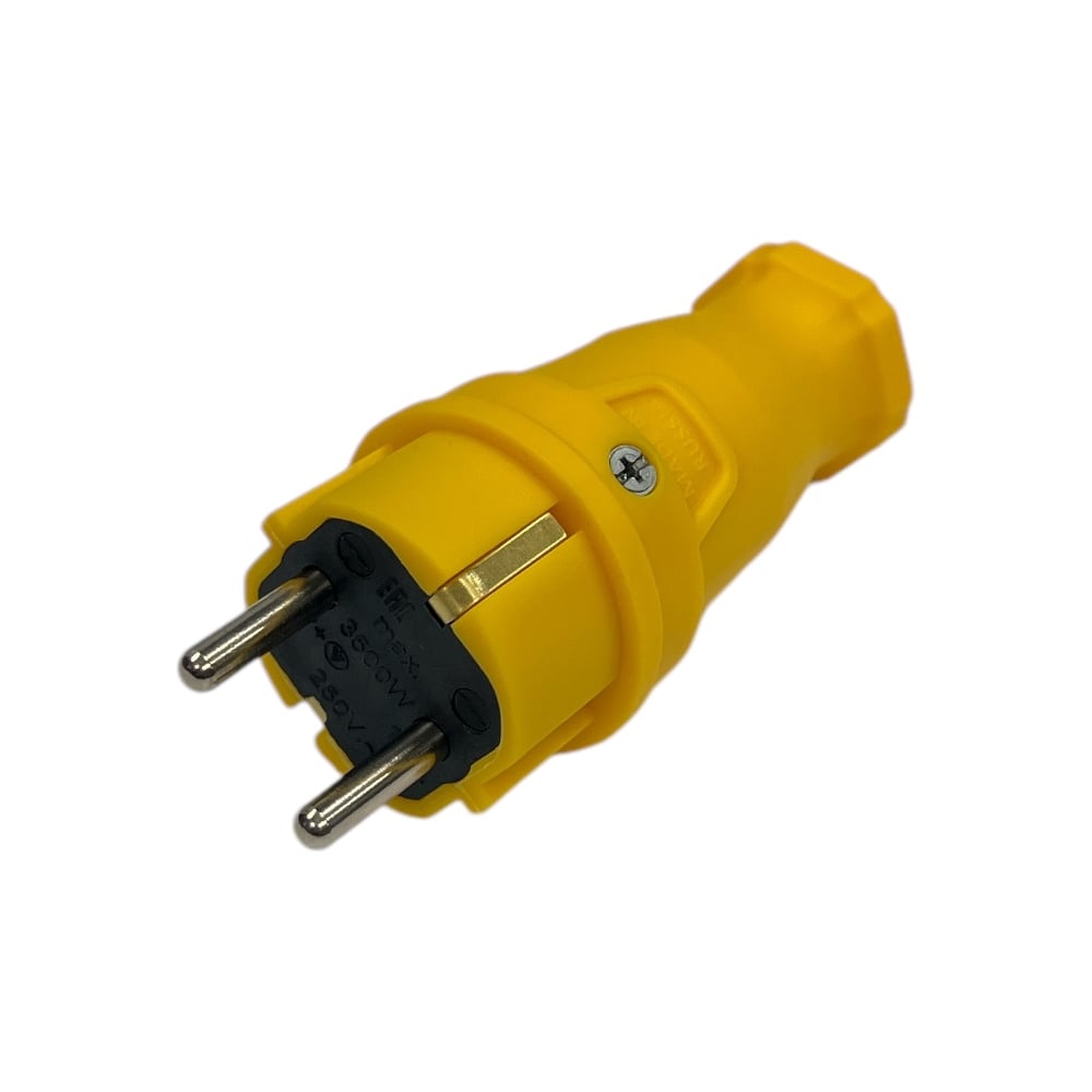 Изображение товара Вилка каучуковая ITOK iCONNECT 16А IP44 желтая (комплект 3 шт)