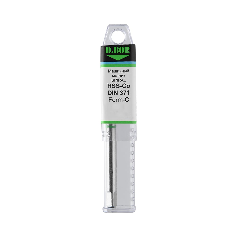 Изображение товара Машинный метчик D.BOR DIN 371, Form-B HSS-Co, M5x0,80 D-TCT-402-050-080