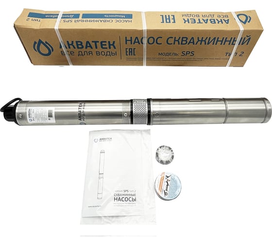 Изображение товара Насос скважинный Акватек SPS тип 2 3,5 4-47 с кабелем 25 м 0-18-0638
