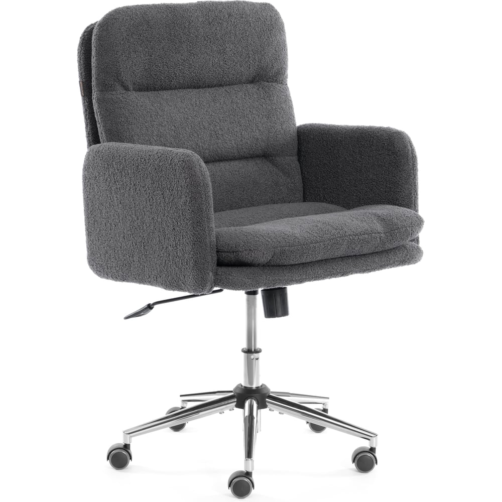 Изображение товара Кресло офисное TetChair Dover хром букле серый barni grey