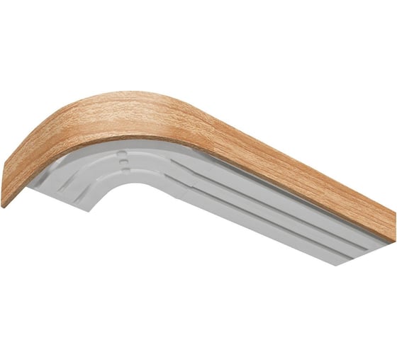 Изображение товара Трехрядный карниз Эскар Шина комплектная классика, 160 см, дуб 294340160