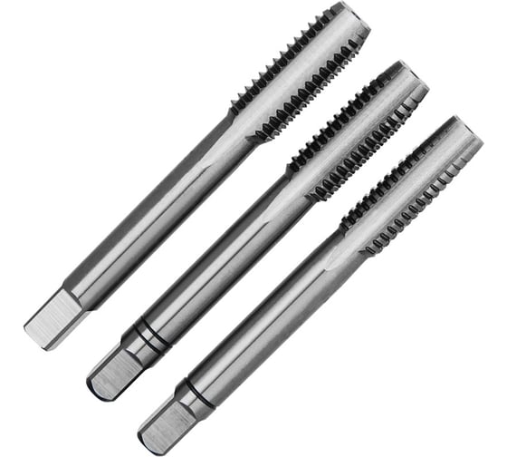 Изображение товара Ручной метчик D.BOR DIN 352, 3 предмета, HSS-G, M10x1,50 D-TCT-100-100-150