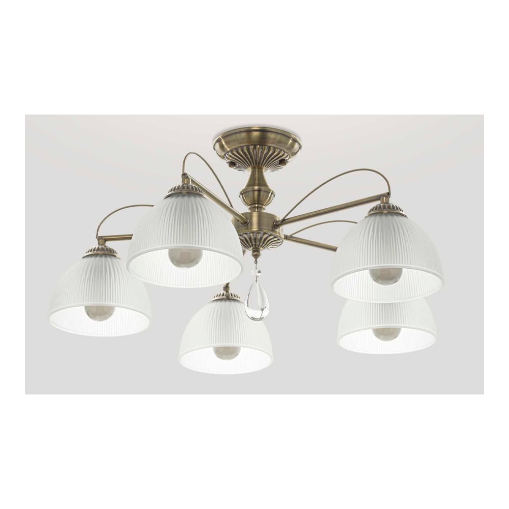 Изображение товара Потолочная люстра INLUX LETRA бронза 5 ламп 60 см современный классический стиль