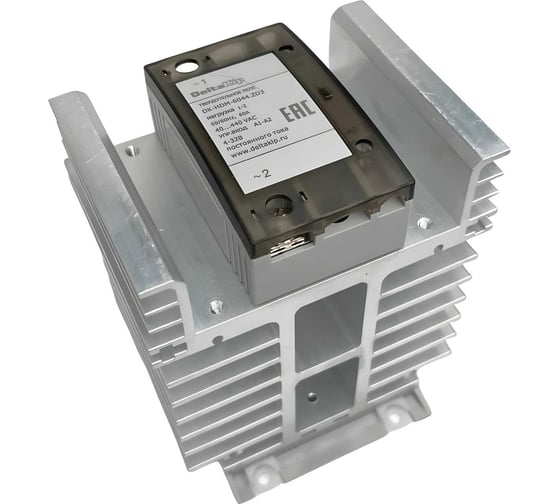 Изображение товара Твердотельное реле с радиатором DELTAKIP DK-HDM-6044.ZD3 (60А, 3…32VDC) DK-F0000063