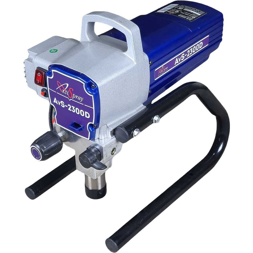 Изображение товара Профессиональный окрасочный аппарат AktiSpray 2.3 л/мин, 220 бар, 1300 Вт, модель AvS-2300D