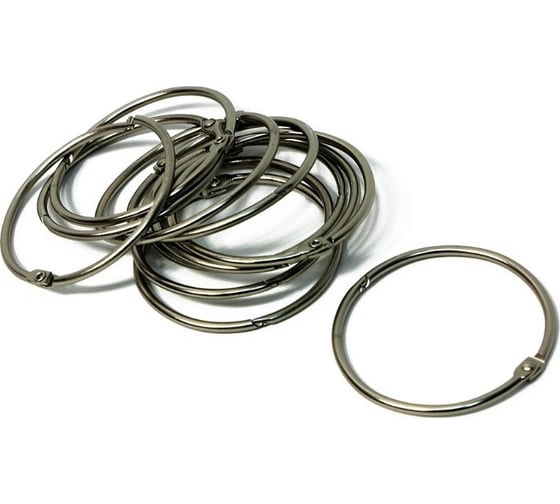 Изображение товара Кольца для штор Bath Plus DECOR COLLECTION серебро 12 шт D58MM KDC-07