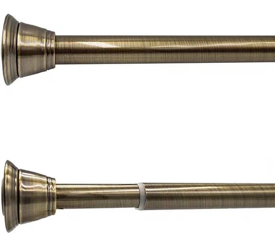 Изображение товара Карниз для ванной Bath Plus 122Х218 DECOR COLLEC античная бронза DC009
