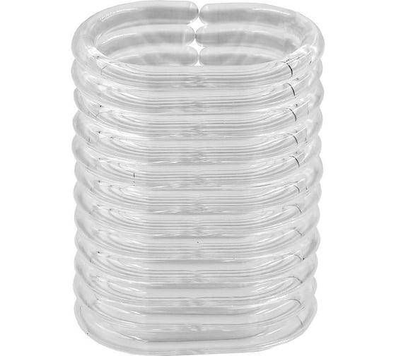 Изображение товара Кольца для штор Bath Plus 12 шт. прозрачные AK-04