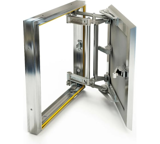 Изображение товара Люк под плитку Хаммер Слава 30х40 (ШхВ), усиленный алюминиевый, скрытый, петли на стороне 40 sl34