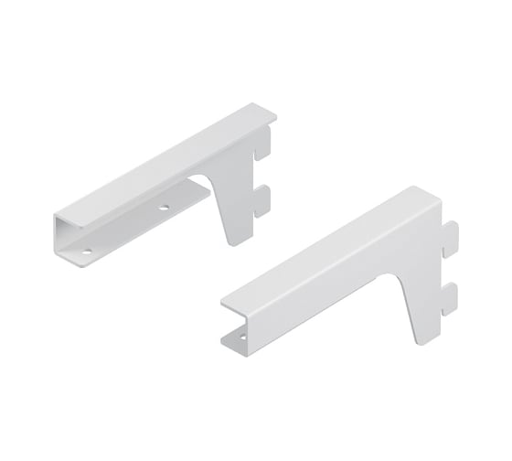 Изображение товара Кронштейны для ЛДСП полки Larvij 150x70x18 мм, белый, 2 шт., L9096WH