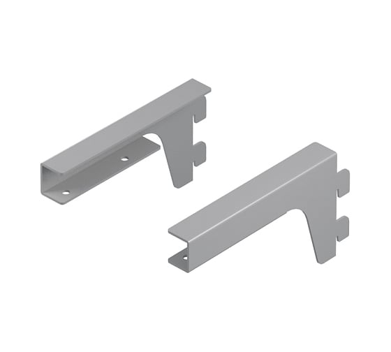 Изображение товара Кронштейны для ЛДСП полки Larvij 150x70x18 мм, серый, 2 шт., L9096GA