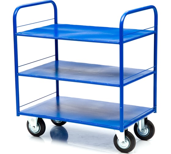 Изображение товара Платформенная тележка СТЕЛЛА-ТЕХНИК 3-х ярусная, 600х900 мм КР-3-125-И