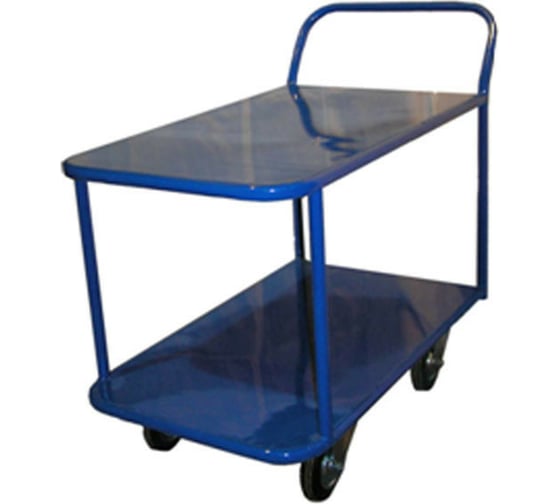 Изображение товара Платформенная тележка СТЕЛЛА-ТЕХНИК 2-х ярусная, 700х1200 мм, металл КП-2-М-160-К