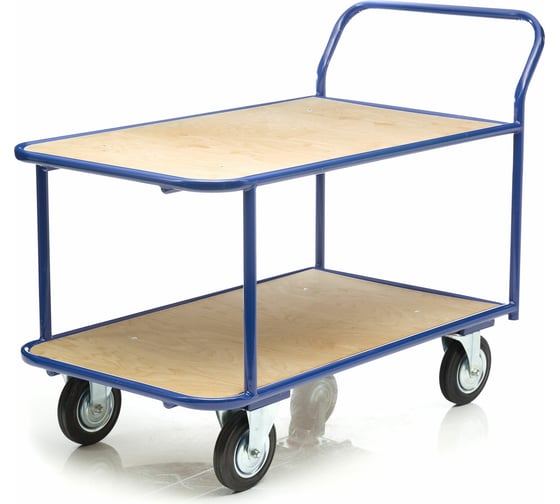 Изображение товара Платформенная тележка СТЕЛЛА-ТЕХНИК 2-х ярусная, 500х800 мм КП-2-Ф-5-8-125-И