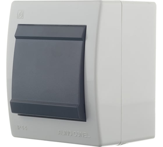 Изображение товара Альтернативный выключатель Aling-conel POWER IP44 10AX 250В открытой установки, серый 253.1A 117022