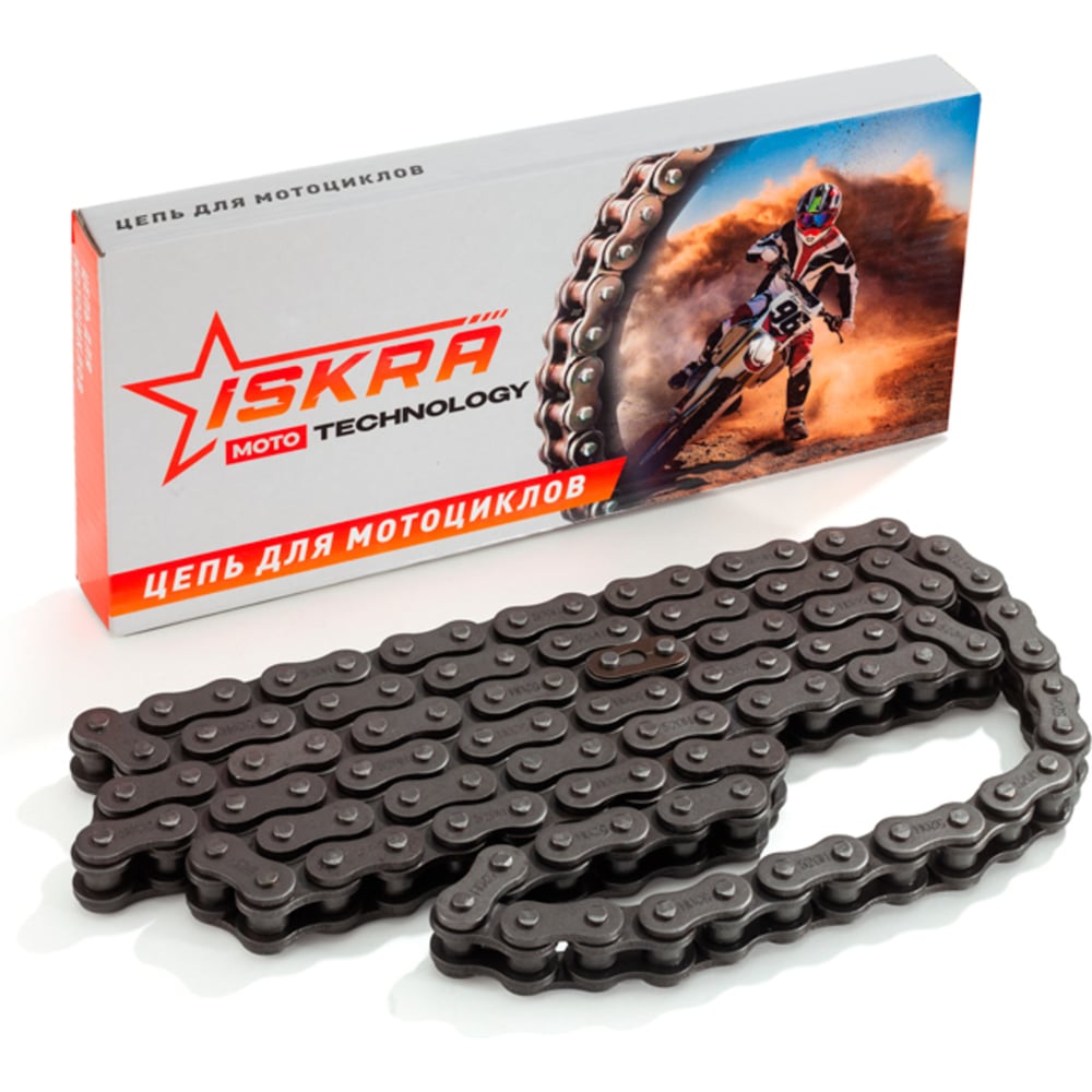 Изображение товара Приводная цепь для мотоцикла ISKRA усиленная 520-H-104L, 520H104L-ISKRA