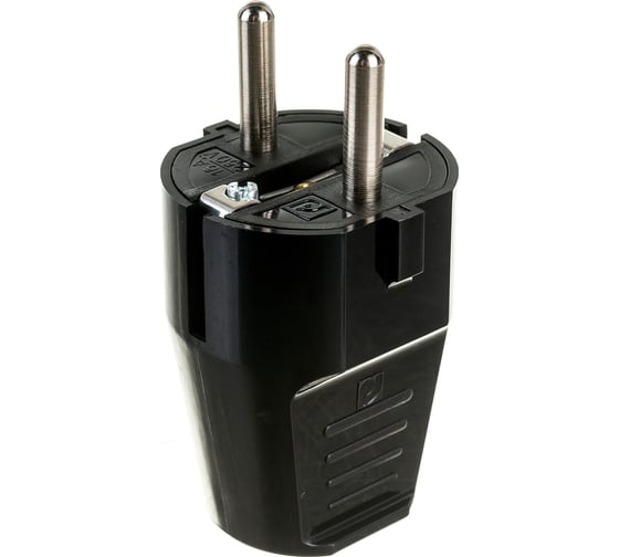 Изображение товара Вилка Aling-conel с заземляющим контактом 16А 250В, черный 307.13 137009