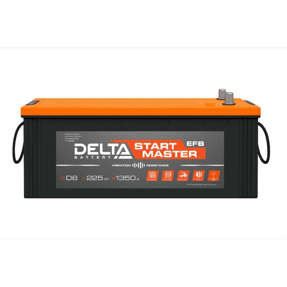 Изображение товара Аккумулятор DELTA START MASTER EFB TRUCK 225 Ah L3 для грузовых автомобилей