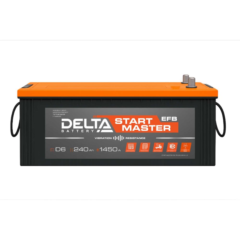 Изображение товара Аккумулятор DELTA START MASTER EFB TRUCK 240 Ah для грузовых автомобилей