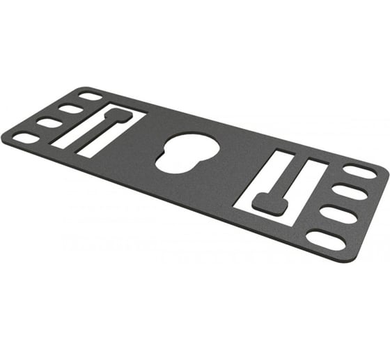 Изображение товара Кронштейн Hyperline PMR-1U-TM-RAL9005 1U, Т-пазы и с перфорацией под крепеж типа "монетка" 444557