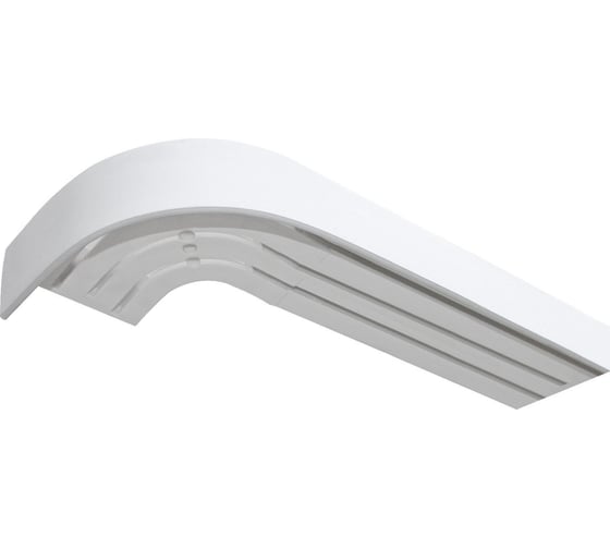 Изображение товара Трехрядный карниз Эскар Шина, комплектная классика, 260 см, белый 294008260