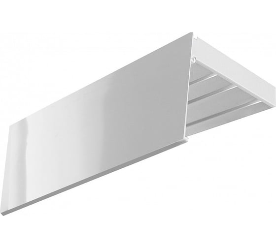 Изображение товара Трехрядный карниз Эскар ЭКОНОМ в сборе, белый глянец, 7 см, 1.8 м 772420180