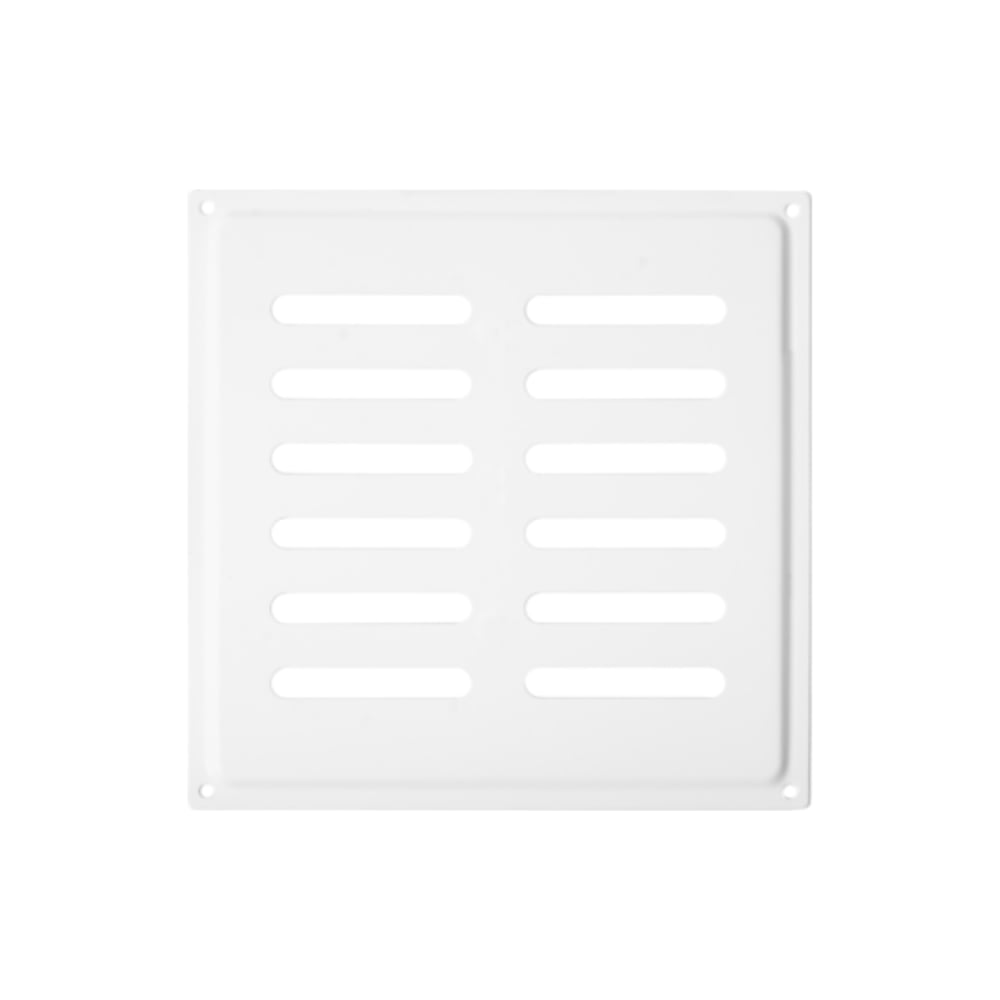 Изображение товара Решетка вентиляционная DOMART 200x200 модель 2 белая металлическая для вентиляции