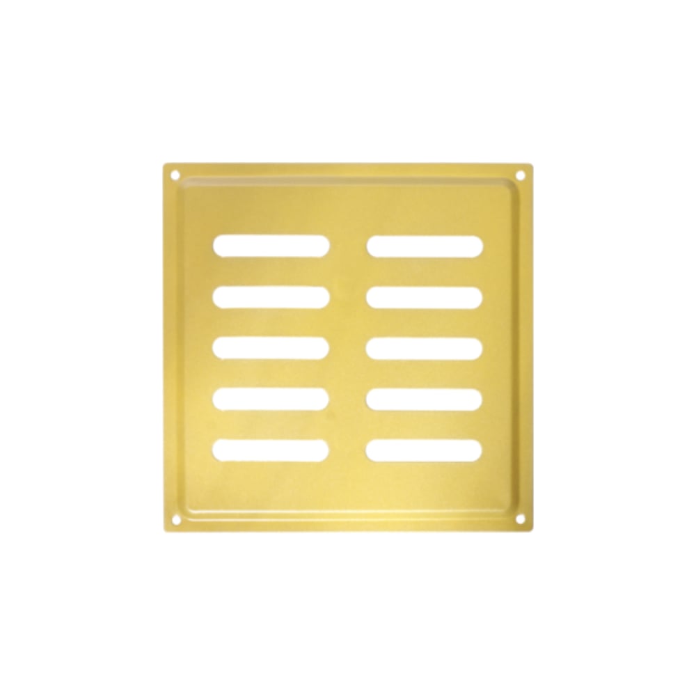 Изображение товара Решетка вентиляционная DOMART 175x175 модель 2 золотая сталь