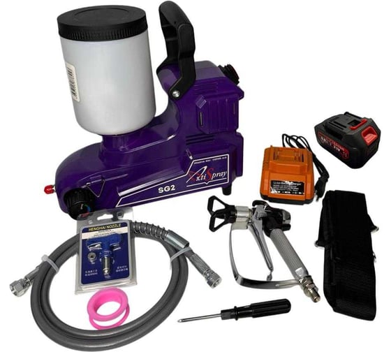 Изображение товара Аккумуляторный краскопульт AktiSpray комплект b1 (1,2 л/мин, 140 бар, 500 Вт, 21 В SG2