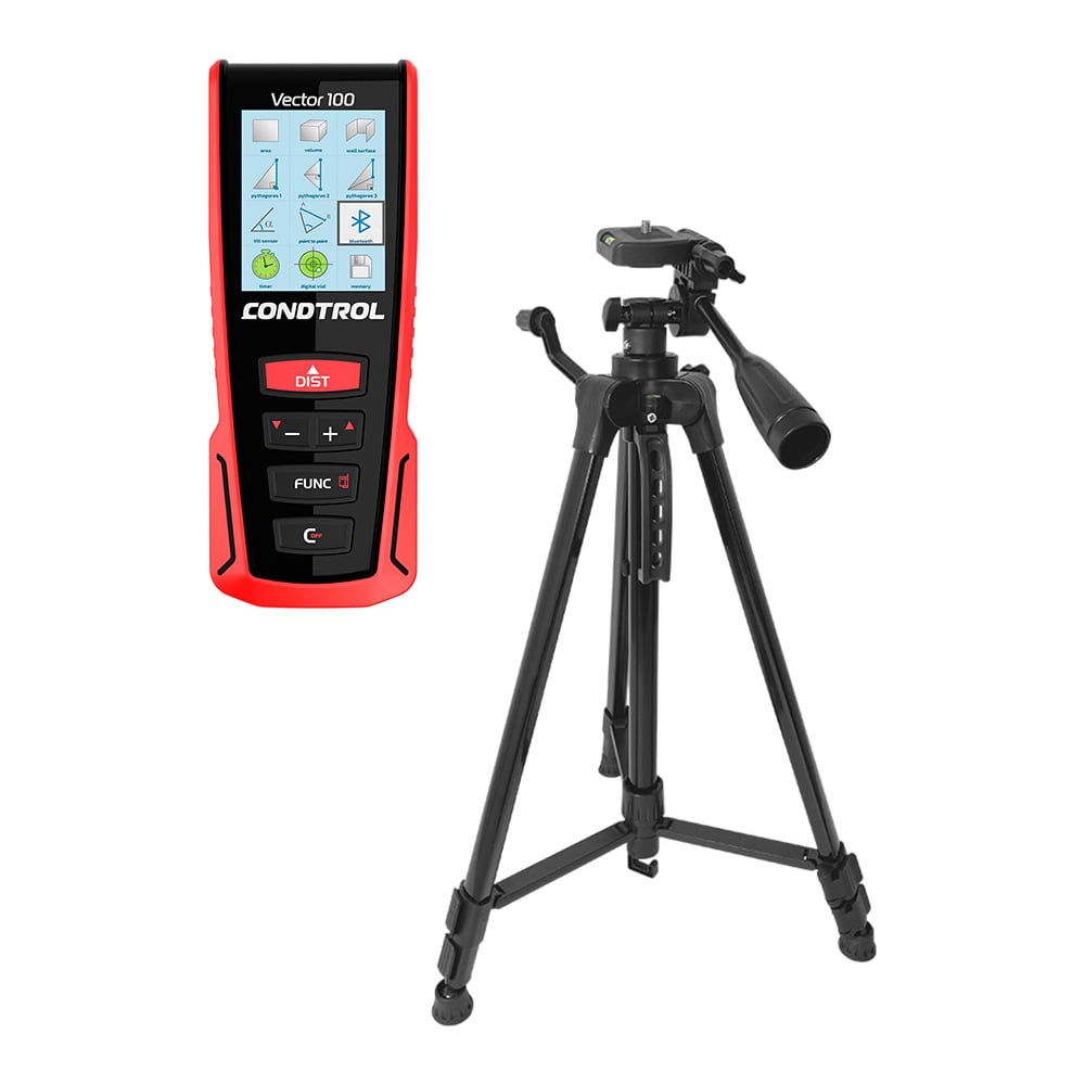 Изображение товара Профессиональный лазерный дальномер CONDTROL Vector 100 с штативом Н140