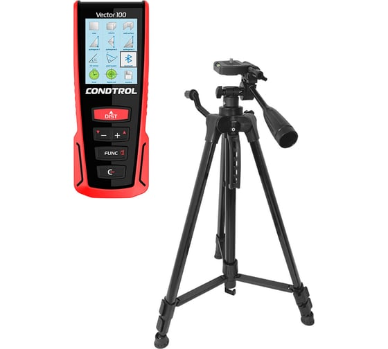 Изображение товара Комплект лазерный дальномер CONDTROL Vector 100 + штатив Н140 1-4-985
