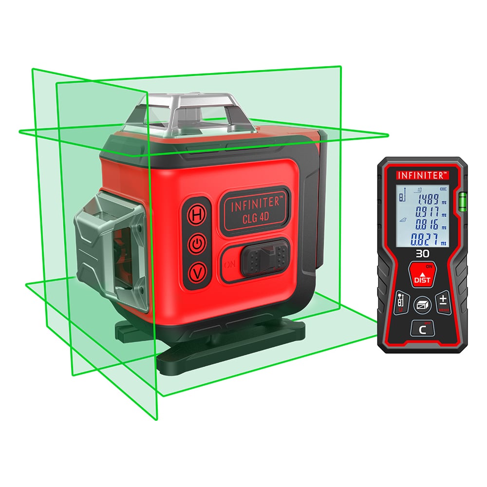 Изображение товара Комплект лазерный нивелир CONDTROL INFINITER CLG 4D + дальномер INFINITER 30