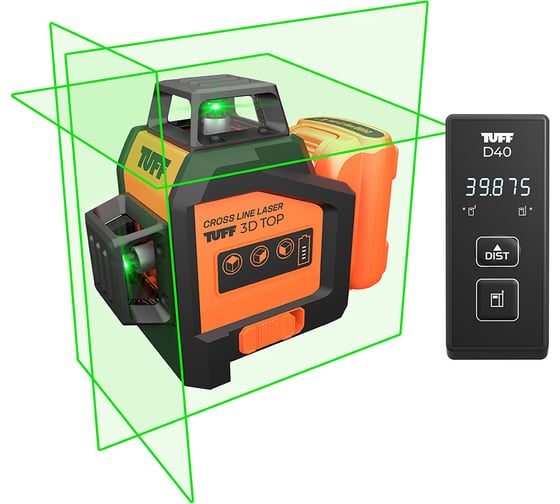 Изображение товара Лазерный нивелир CONDTROL TUFF 3D TOP + дальномер TUFF D40 1-4-980