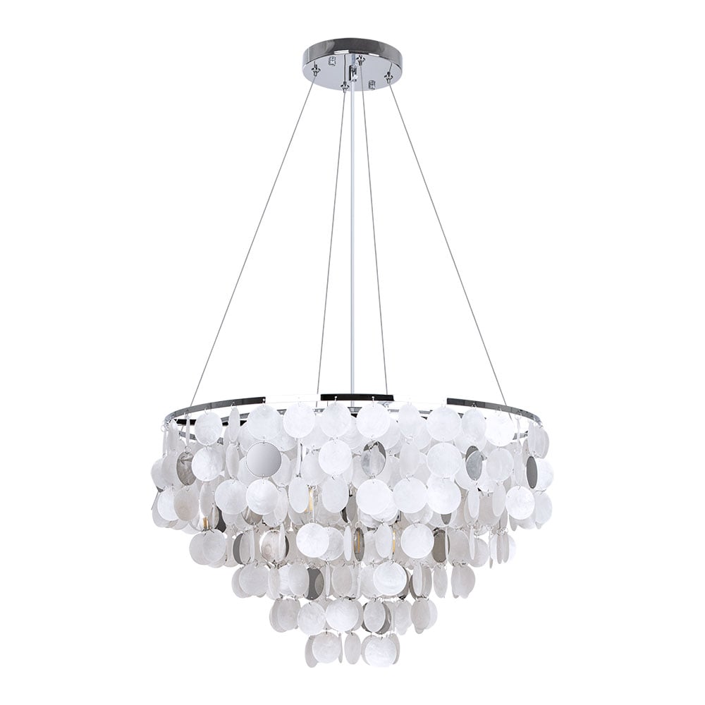 Изображение товара Подвесной светильник ARTE LAMP A4100LM-8CC арт-деко хром 8 ламп 40 Вт